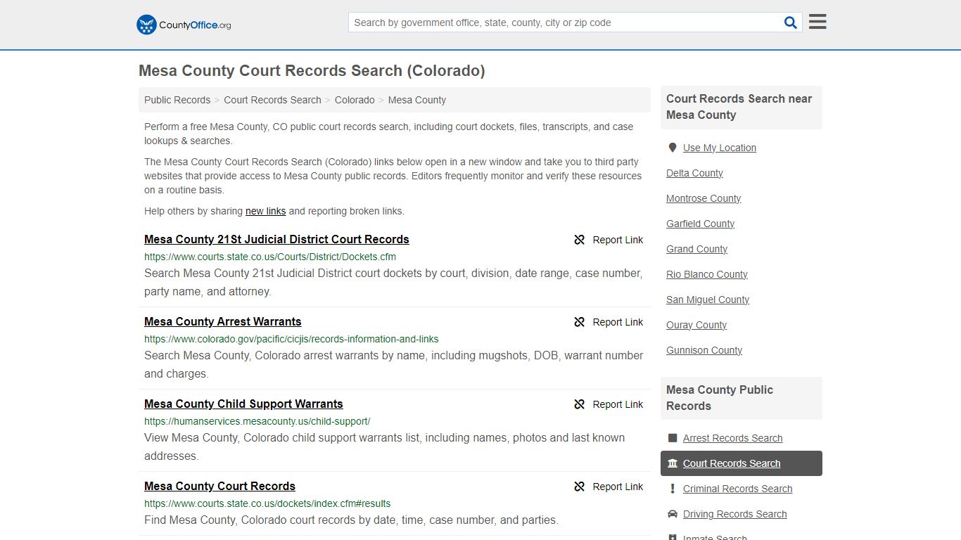 Mesa County Court Records Search (Colorado) - countyoffice.org